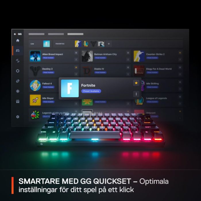 Clavier SteelSeries 64913 Noir Qwerty US 12