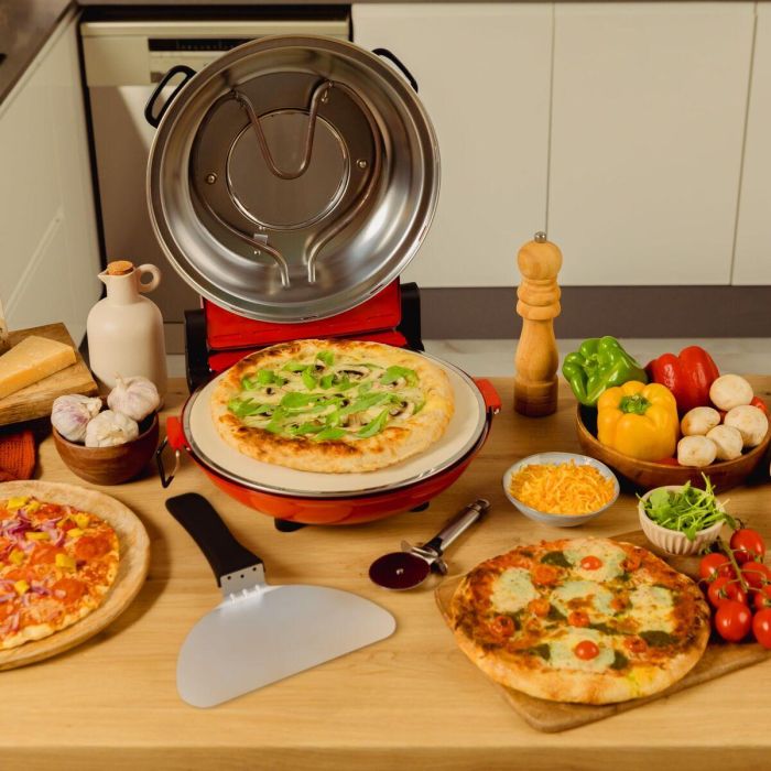 Appareil à Pizza Électrique Cecotec Mamma Mía Window 7 Appareil à Pizza Électrique Cecotec Mamma Mía Window 7