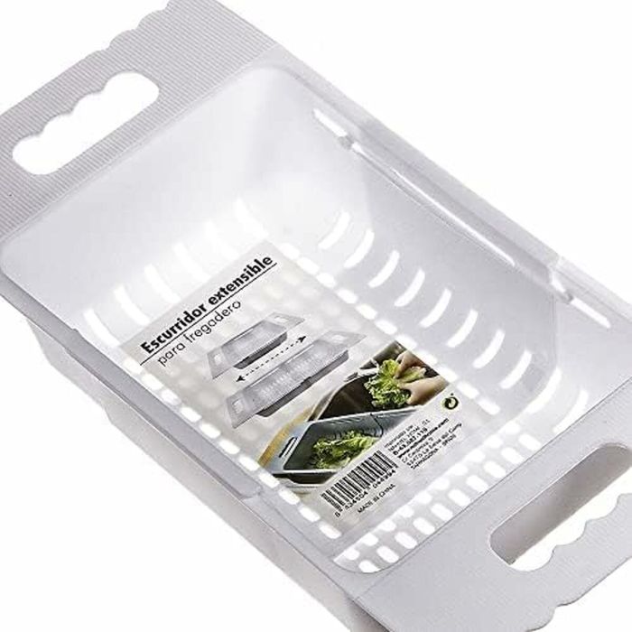 Égouttoir extensible pour évier Kozina Blanc 50 x 18,5 x 8 cm 2