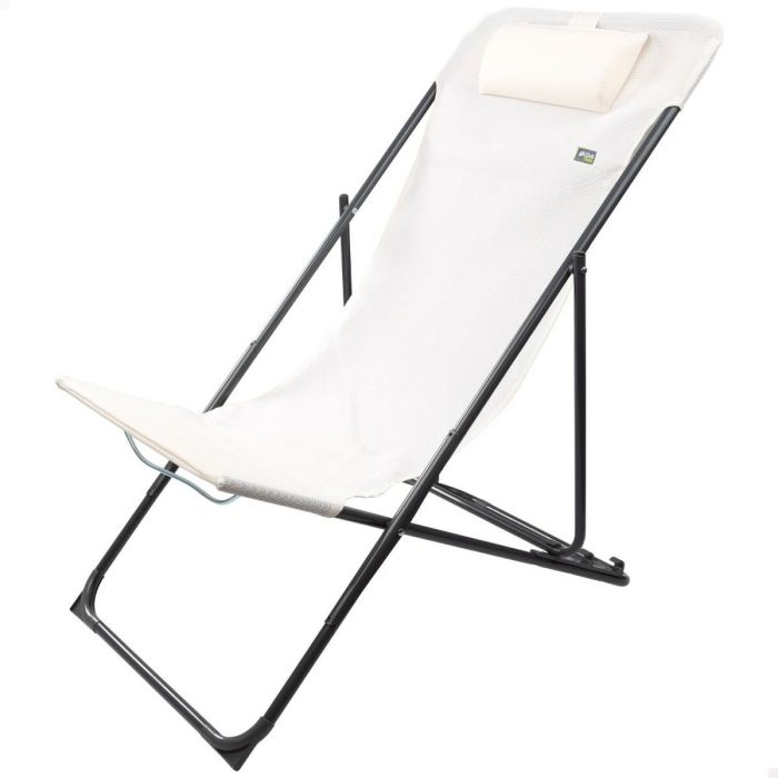 Chaise longue inclinable Aktive Blanc 53 x 87 x 78 cm (4 Unités) 6
