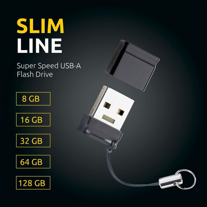 Clé USB INTENSO Slim Line 128 GB Noir 7 Clé USB INTENSO Slim Line 128 GB Noir 7