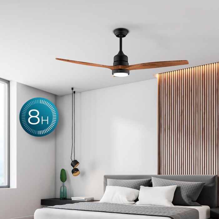 Ventilateur de Plafond avec Lumière Cecotec EnergySilence Aero 5230 18 W 40 W Noir Bois (3000-6500 K) 1