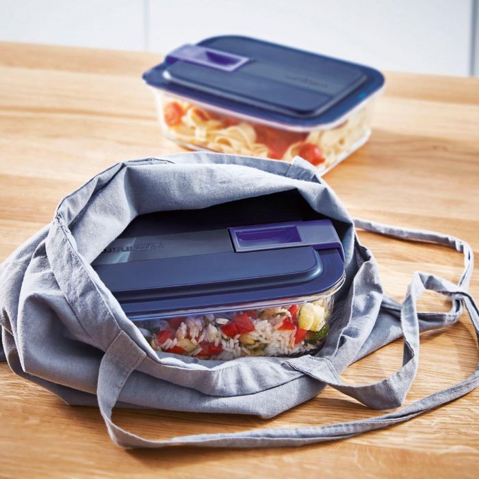 Recipiente Cuadrado Hermético Vidrio Easy Box Luminarc 122 cL