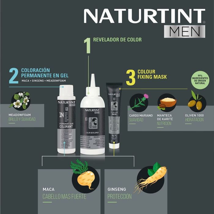 Teinture permanente Naturtint NATURTINT MEN Nº 4n-Castano Natural 6