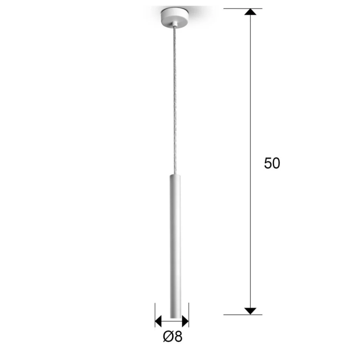 SCH Lampe Suspendue Varas Acier/Acrylique LED 5W 450Lm Dimmable 3000K SCH-373075 1