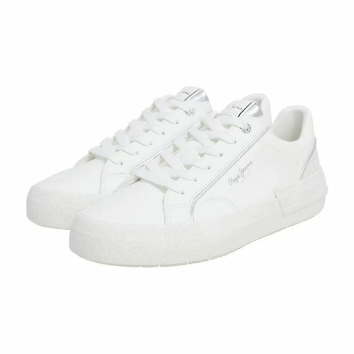 Baskets Casual pour Femme Pepe Jeans Allen Twin Blanc 4