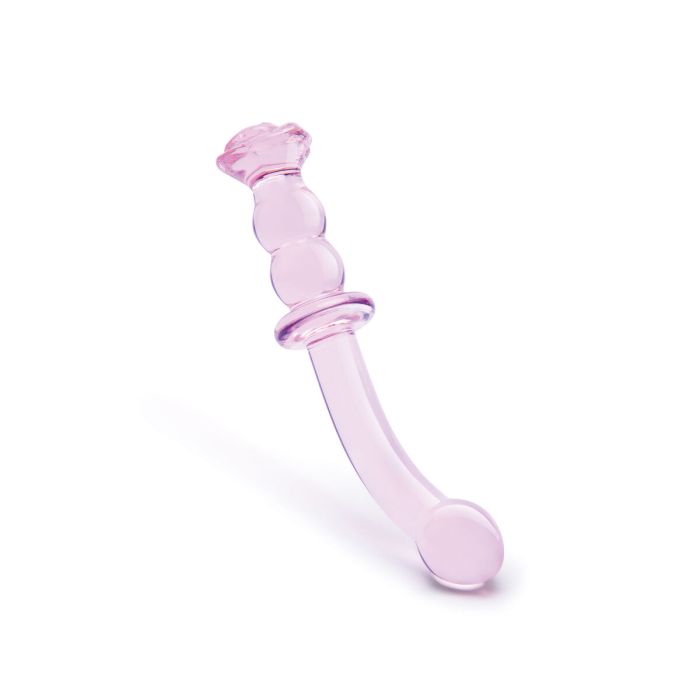 Gode Dream Toys Glaze Glass G-spot Rose 3
