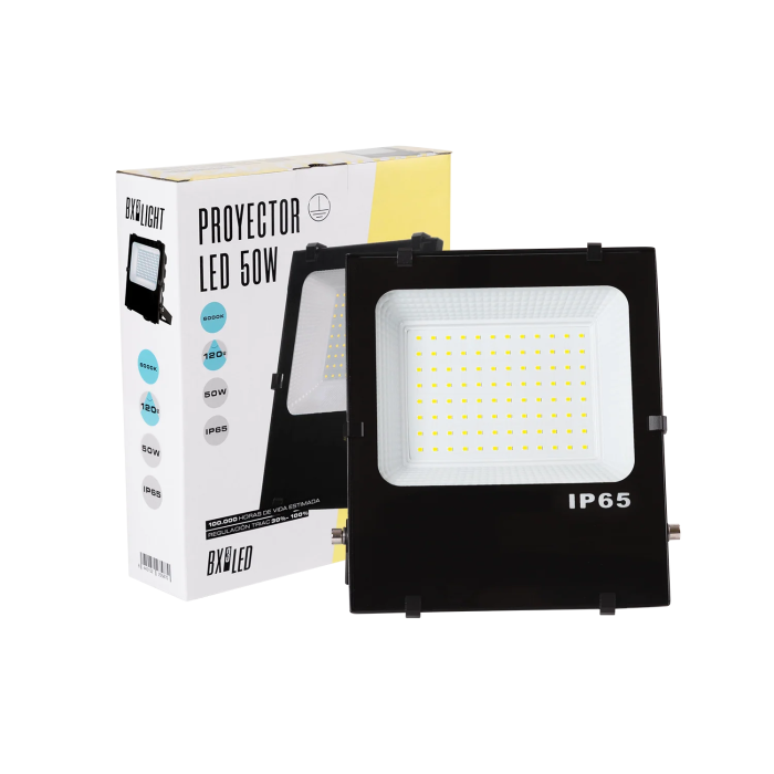 BX3 LIGHT Projecteur LED 50W extérieur IP65 6000 K Reg. TRIAC BX3-HVFL50W-F-CW, régulation d'intensité BX3 LIGHT Projecteur LED 50W extérieur IP65 6000 K Reg. TRIAC BX3-HVFL50W-F-CW, régulation d'intensité