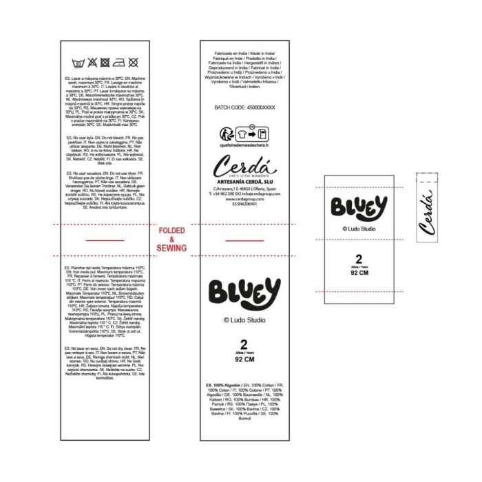 Sweat-shirt Enfant Bluey Beige 1 Sweat-shirt Enfant Bluey Beige 1