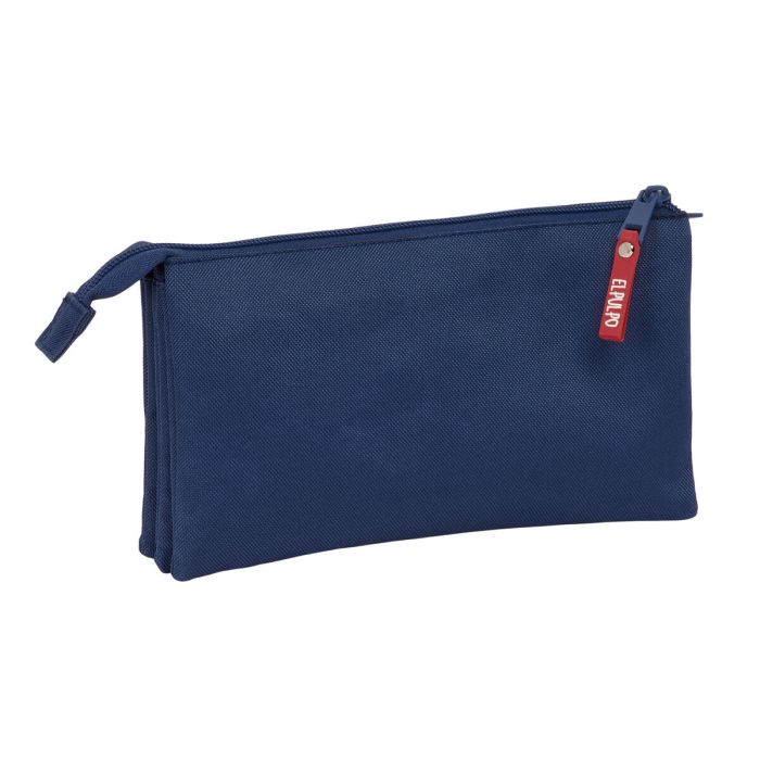 Trousse Fourre-Tout Triple El Pulpo Blue marine 22 x 12 x 3 cm 1