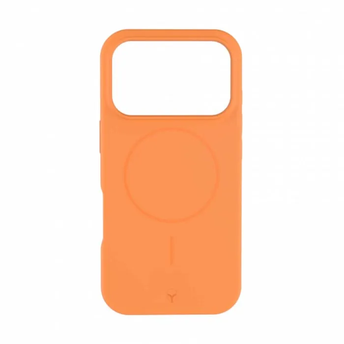Force Case Coque MagSafe pour iPhone 17 Pro - Silicone renforcée - Orange - Protection élégante et fiable