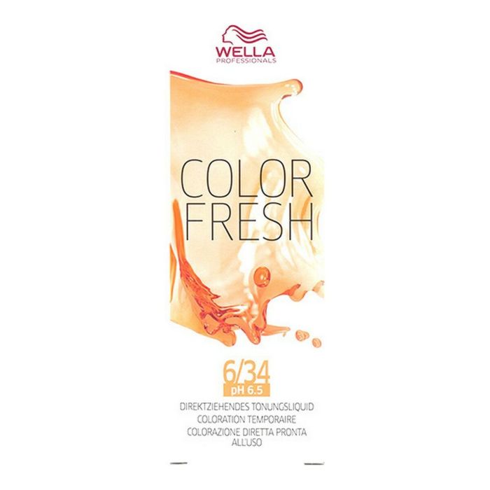 Couleur Semi-permanente Color Fresh Wella 14086 6/34 (75 ml) 1 Couleur Semi-permanente Color Fresh Wella 14086 6/34 (75 ml) 1