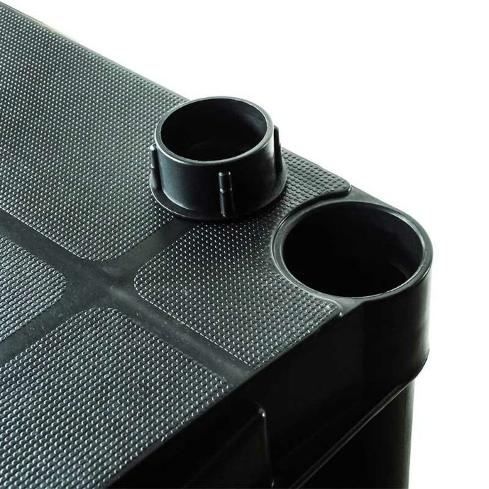 Marbueno Étagère 5 Niveaux Plastique Noir 90x40x180 cm Jardin 10539 1