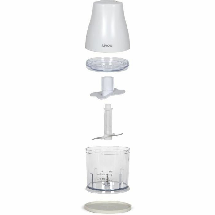 Hachoir Livoo Chopper Blanc 400 W Acier inoxydable 2