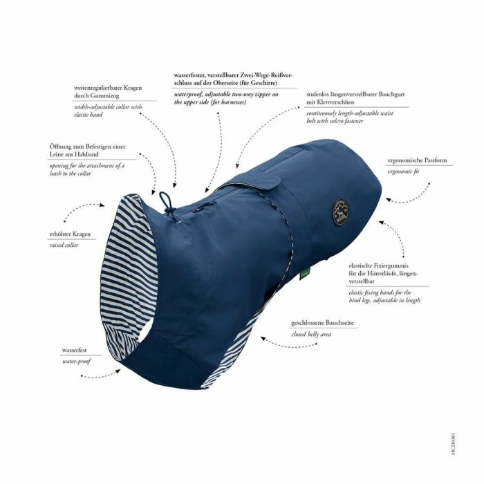 Manteau pour Chien Hunter Jaune 45 cm 6