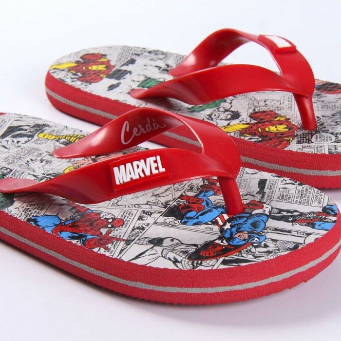 Tongs pour Enfants Marvel Rouge Gris 3