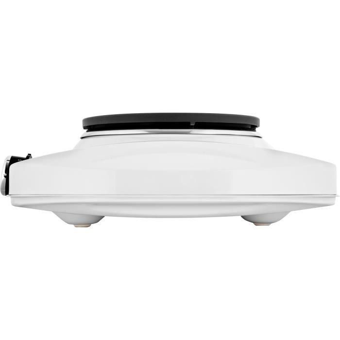 Sencor SCP 2253WH-EUE4 - Plaque de cuisson électrique 2 foyers, 2500 W (18 et 15 cm), blanc, pour petits espaces et camping, compacte avec pieds antidérapants