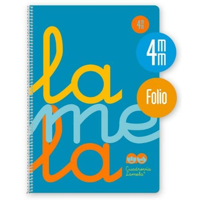 Cahier à Spirale Lamela Bleu Din A4 80 Volets (5 Unités) 1 Cahier à Spirale Lamela Bleu Din A4 80 Volets (5 Unités) 1