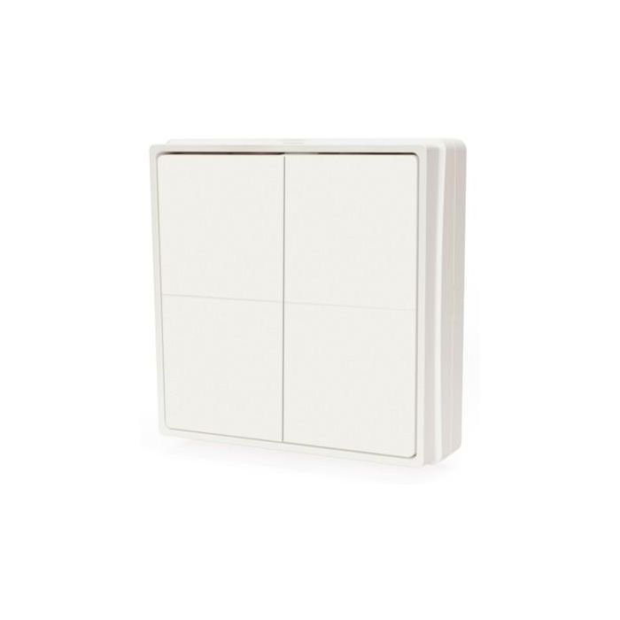 Shelly Plug & Play "Blu Wall" Switch 4 Wandtaster 4-fach 16 Aktionen Weiß 0 Shelly Plug & Play "Blu Wall" Switch 4 Wandtaster 4-fach 16 Aktionen Weiß 0