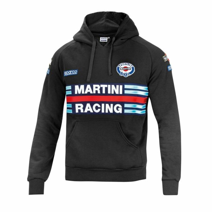 Sweat à capuche homme Sparco Martini Racing Noir 0 Sweat à capuche homme Sparco Martini Racing Noir 0