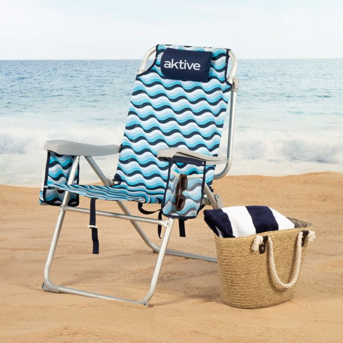 Chaise de Plage Aktive 48 x 95 x 78 cm (2 Unités) 5 Chaise de Plage Aktive 48 x 95 x 78 cm (2 Unités) 5