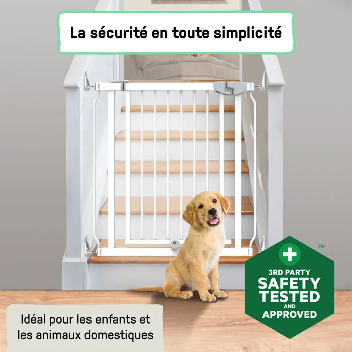Ingenuity Barrière de sécurité Easy Install sans perçage de 73 à 80 cm, installation par pression pour portes et escaliers Ingenuity Barrière de sécurité Easy Install sans perçage de 73 à 80 cm, installation par pression pour portes et escaliers
