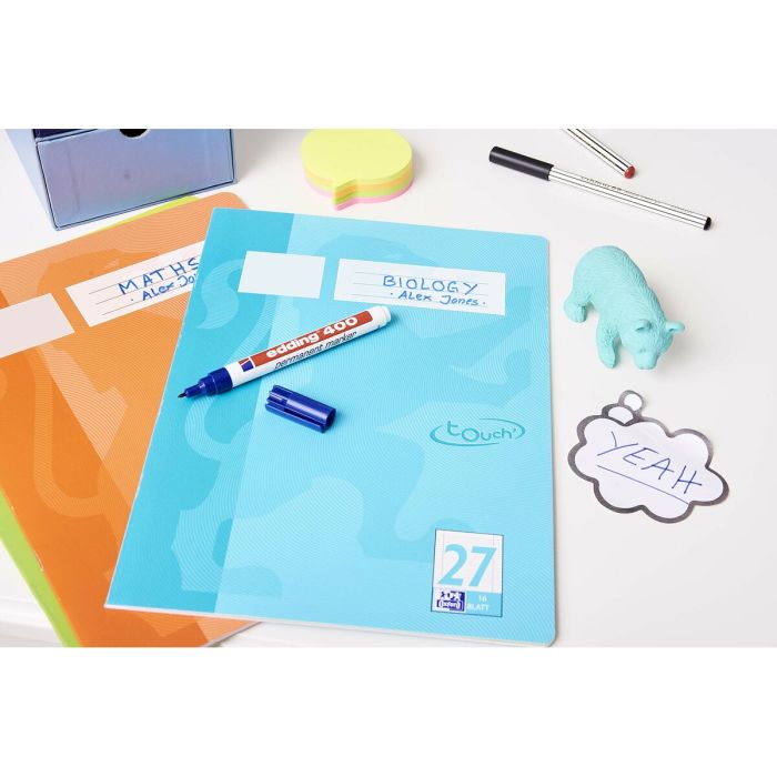 Marqueur permanent Edding 400-01 Noir 1 mm (10 Unités) 4