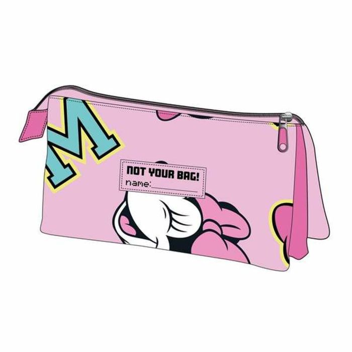 Trousse d'écolier Minnie Mouse Fuchsia 11,5 x 2 x 22,5 cm