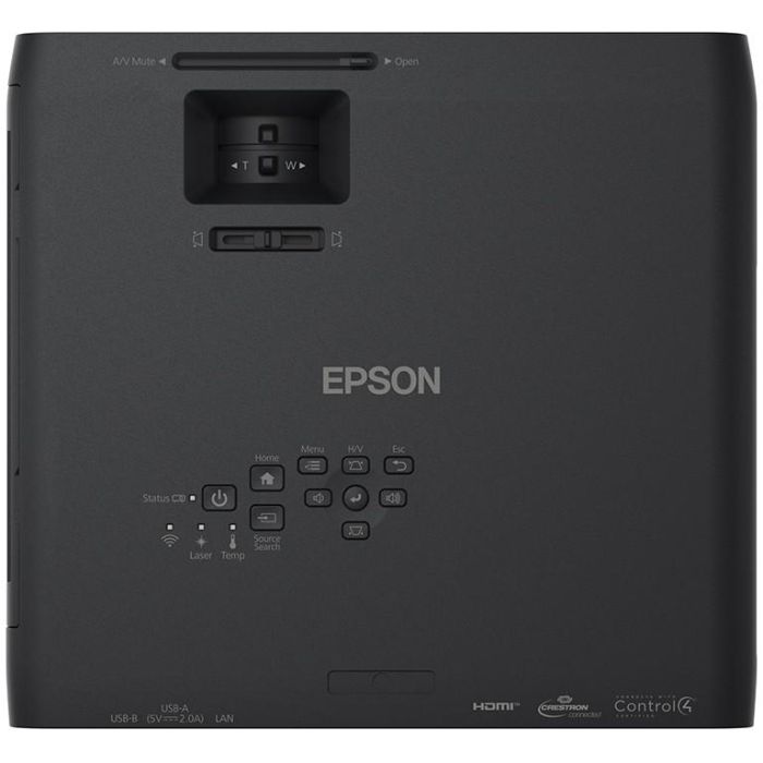 (1920x1080) Epson EB-L265F 3-LCD Laser 4600 Lumen 16:9 VGA HDMI USB composite video Speaker Full HD Black 18
