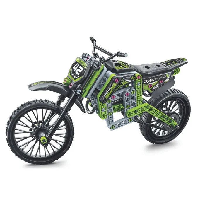 Clementoni - Jeu de construction modélisme - Motocross Xtrem - Coffret prototype avec roues et système de direction fonctionnel Clementoni - Jeu de construction modélisme - Motocross Xtrem - Coffret prototype avec roues et système de direction fonctionnel