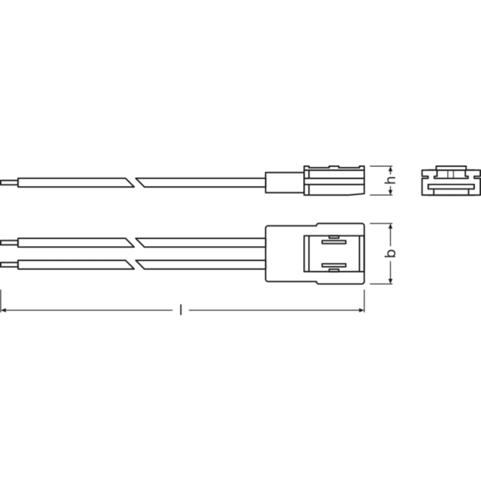 Ledvance LVE-4058075727403 Connecteurs Tiras LED PFM/VAL -CP/P2/500 Pack 2 1