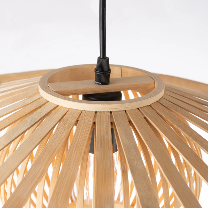 Lampe Suspendue Pembroke Pines SKD-P80114, Rotin, Style Naturel Boho-Chic 2