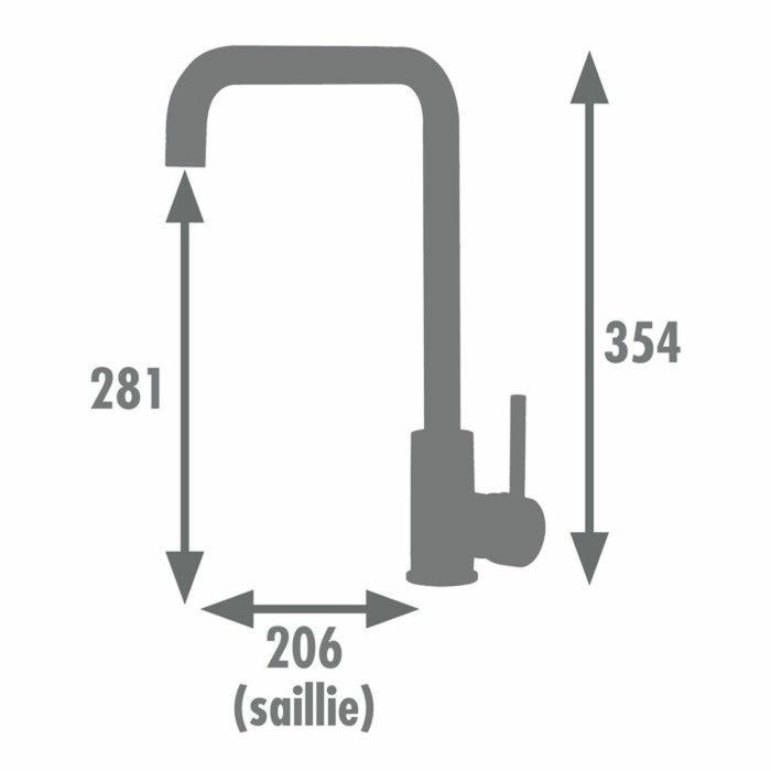 Mitigeur Edouard Rousseau SOTO Chrome Forme en C 1 Mitigeur Edouard Rousseau SOTO Chrome Forme en C 1