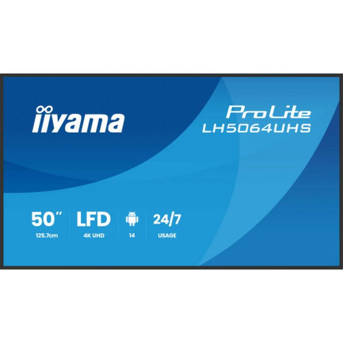 Écran Iiyama LH5064UHS-B1AG 50" 4K Ultra HD LCD