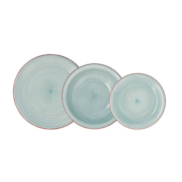 Assiettes Quid Vita Aqua Bleu Céramique 18 Pièces 1