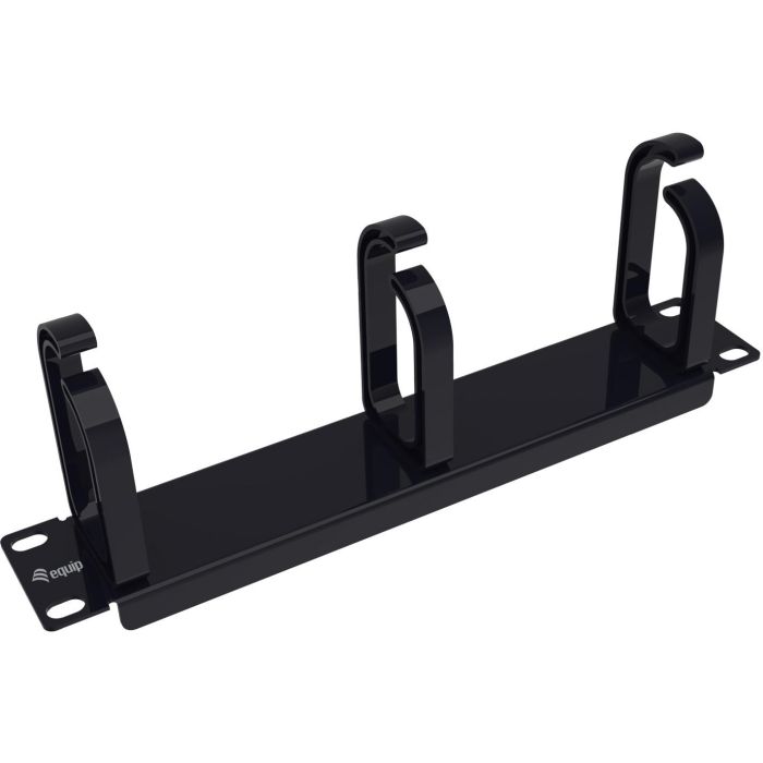 Equip Kabeldurchführung 10" 1HE 3x Plastikringe schwarz 4