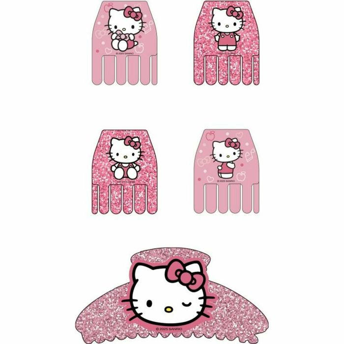 Pinces à cheveux Hello Kitty Rose 3