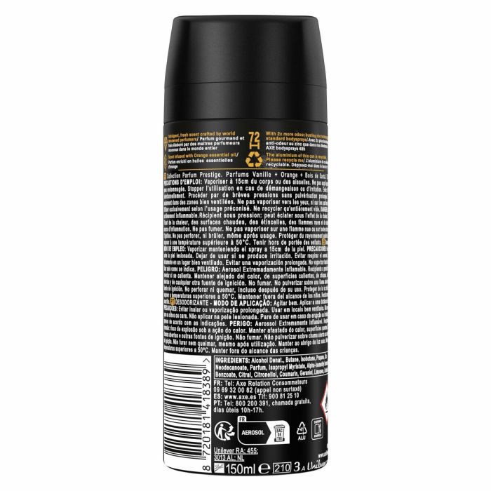 Spray déodorant Axe AXE BLACK VANILLA 150 ml 4