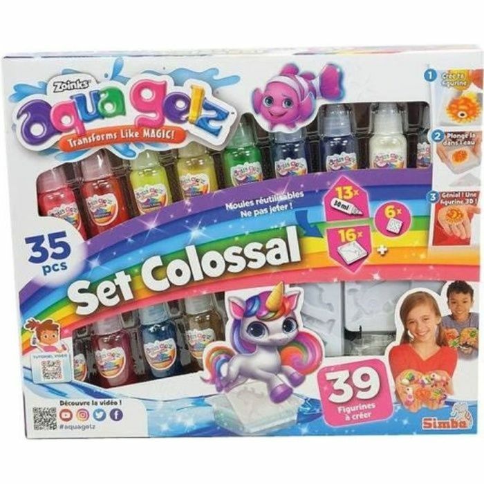 Set de peinture Simba Aqua Gelz Multicouleur 39 Pièces 0 Set de peinture Simba Aqua Gelz Multicouleur 39 Pièces 0