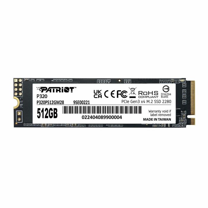 Disque dur Patriot Memory P320P512GM28 512 GB SSD Disque dur Patriot Memory P320P512GM28 512 GB SSD