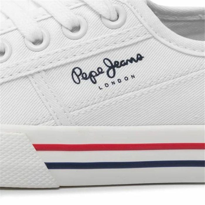 Chaussures de sport pour femme Pepe Jeans Brady Basic Blanc 1 Chaussures de sport pour femme Pepe Jeans Brady Basic Blanc 1