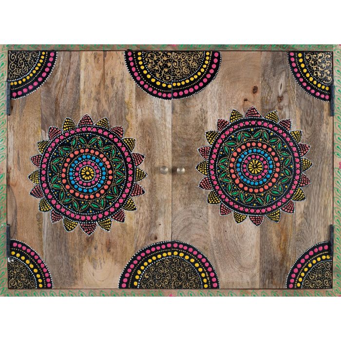 GINER Y COLOMER Buffet en bois de manguier massif avec 7 tiroirs et 2 portes - Dimensions 122x80x40 cm - Multicolore - Meuble artisanal 4 GINER Y COLOMER Buffet en bois de manguier massif avec 7 tiroirs et 2 portes - Dimensions 122x80x40 cm - Multicolore - Meuble artisanal 4