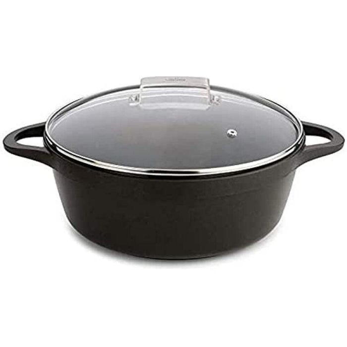 Casserole avec Couvercle Valira BLACK IND 24CM Noir Ø 24 cm 6
