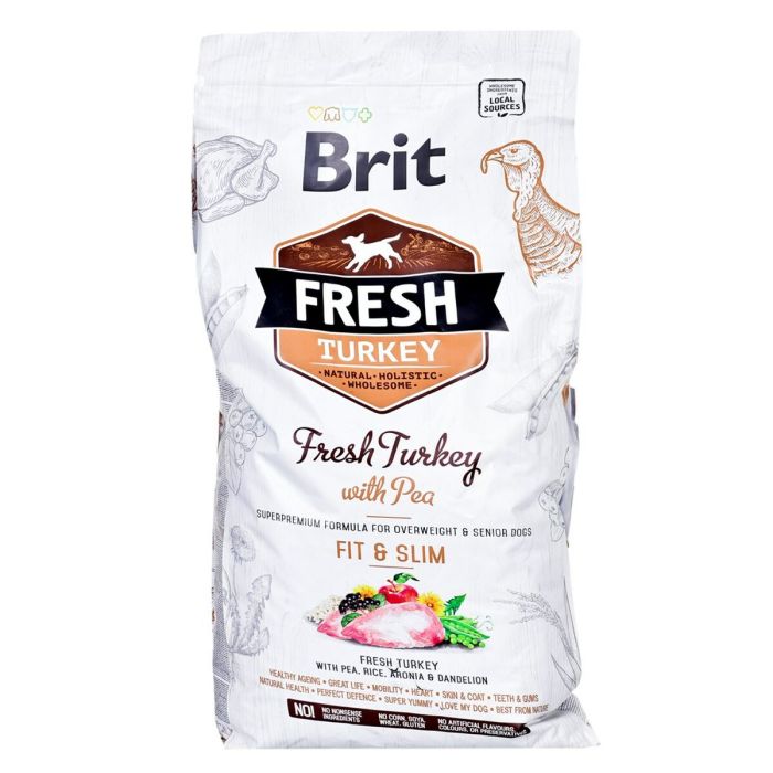 Nourriture Brit Fresh Adulte Dinde Poisson Pois 12 kg 1