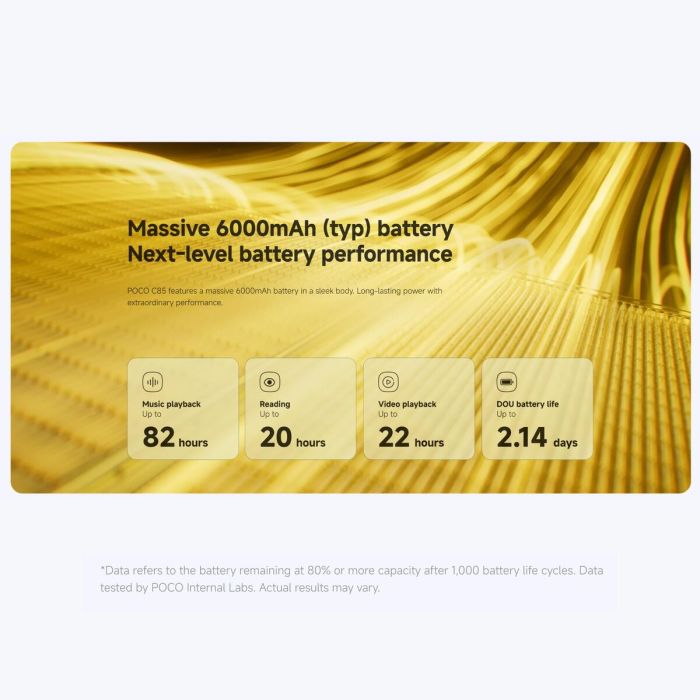 Smartphone Pocophone C85 6,9" ARM Cortex-A55 6 GB RAM 128 GB Vert 6