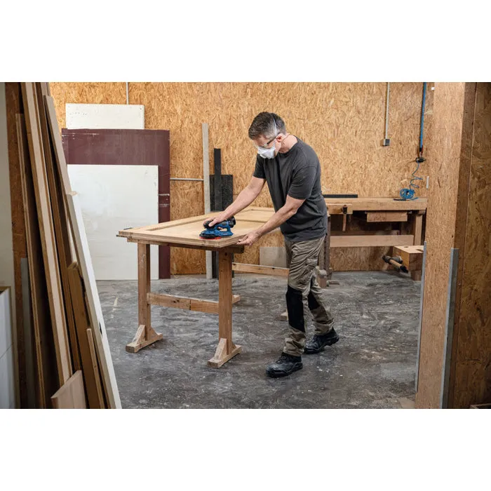 Bosch Professional Ponceuse Excentrique sans Fil GEX 12V-150-3 12V 150 mm avec Feuille Abrasive, Bague, Sac, Plateau et Coffret - Pour Bois et Surfaces