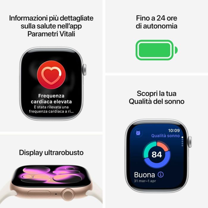 Montre intelligente Apple MF8Y4QL/A 42 mm Titane Doré 5