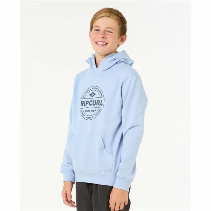 Sweat à capuche enfant Rip Curl Stapler Hood Bleu 3