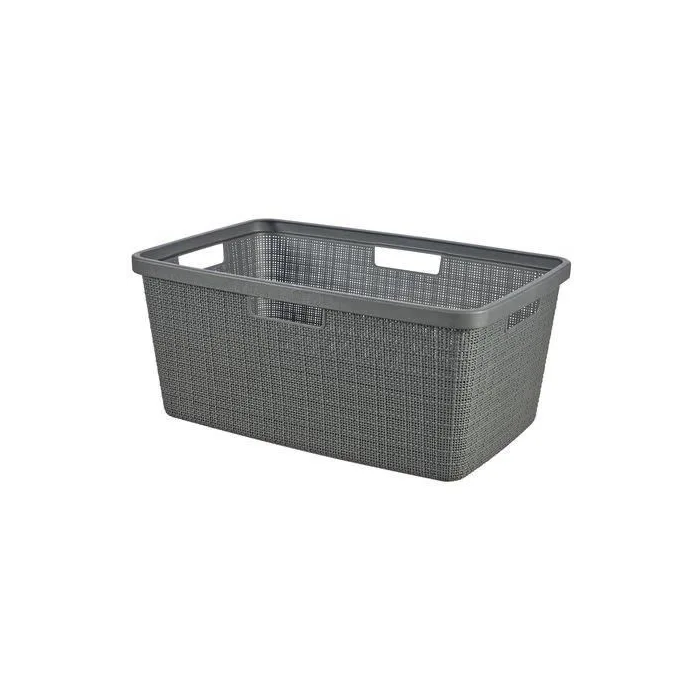 Curver Panier à linge en jute Gris 46 L CUR3253928091026 0