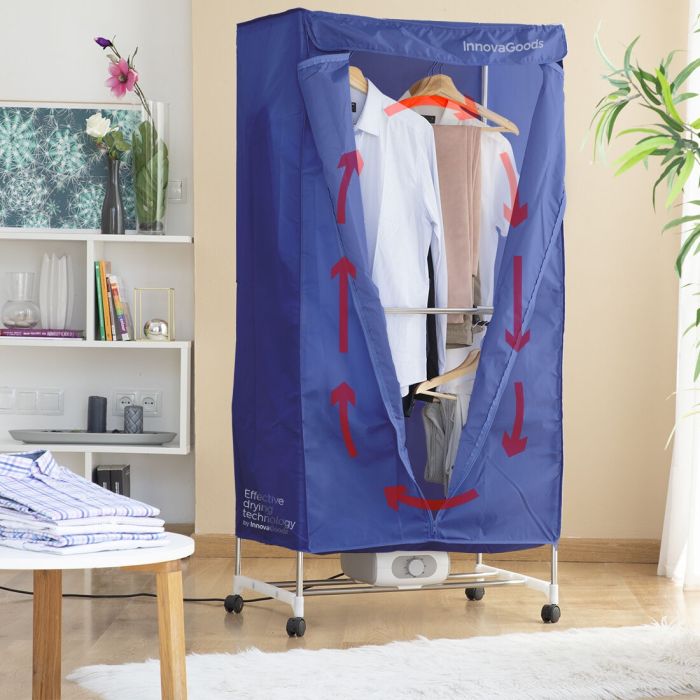 Séchoir Électrique Portatif à 2 Hauteurs Dupledry Blue InnovaGoods 1200 W 10 Séchoir Électrique Portatif à 2 Hauteurs Dupledry Blue InnovaGoods 1200 W 10